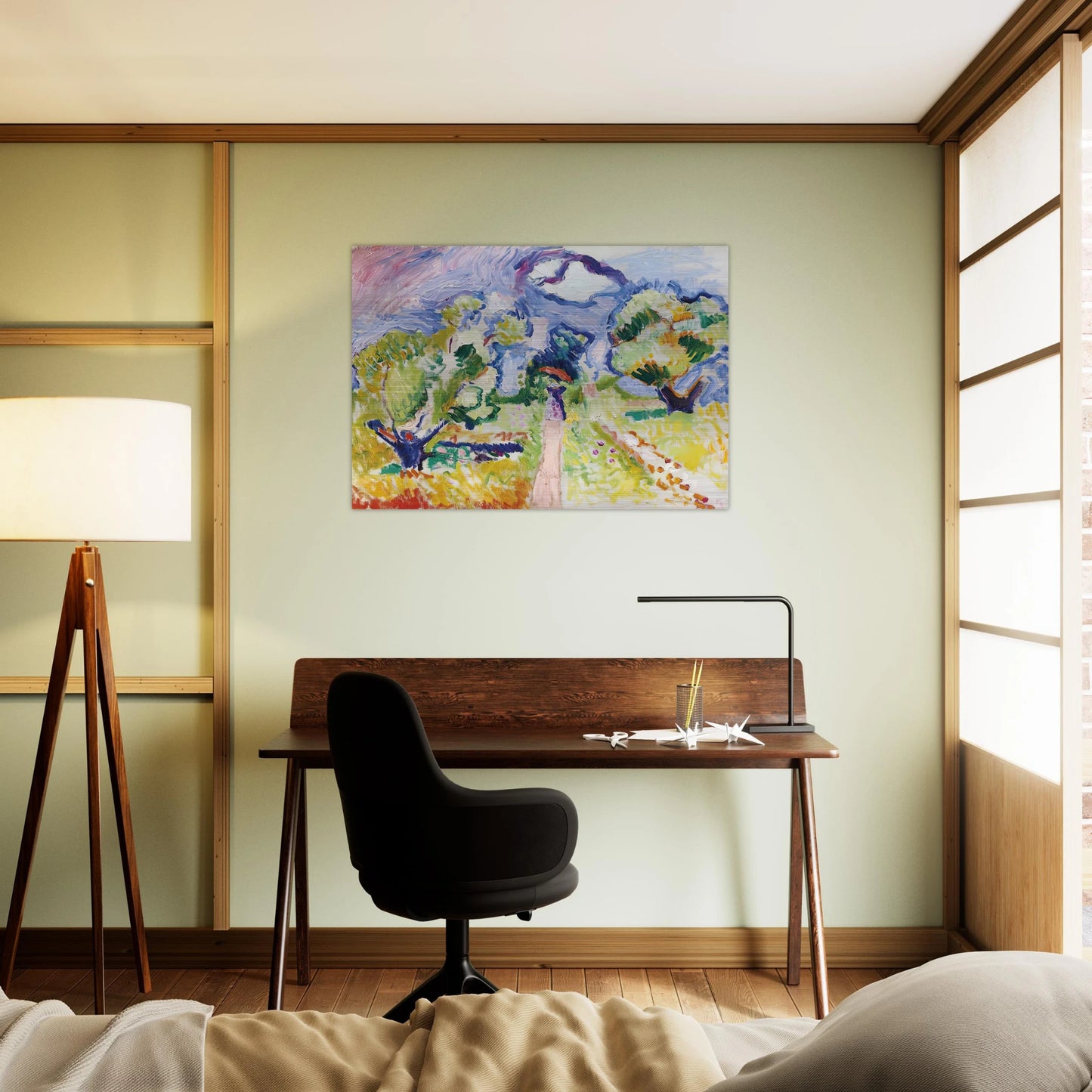 PROMENADE DES OLIVIERS 1905 - Henri Matisse Brushed Aluminum Print - 70x100 cm / 28x40 inches | Henri Matisse Aluminum Print | Henri Matisse Prints