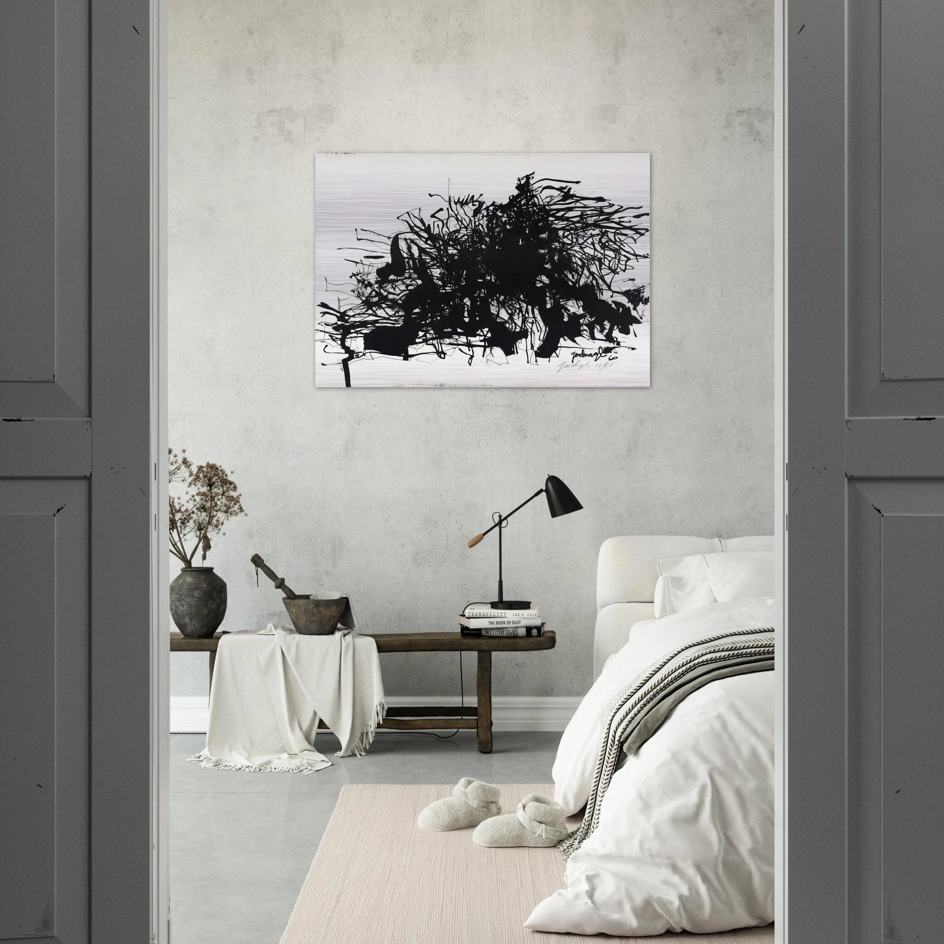 Nomads - 1960 - Robert Goodnough Brushed Aluminum Print - 70x100 cm / 28x40 inches | Robert Goodnough Aluminum Print | Robert Goodnough Prints