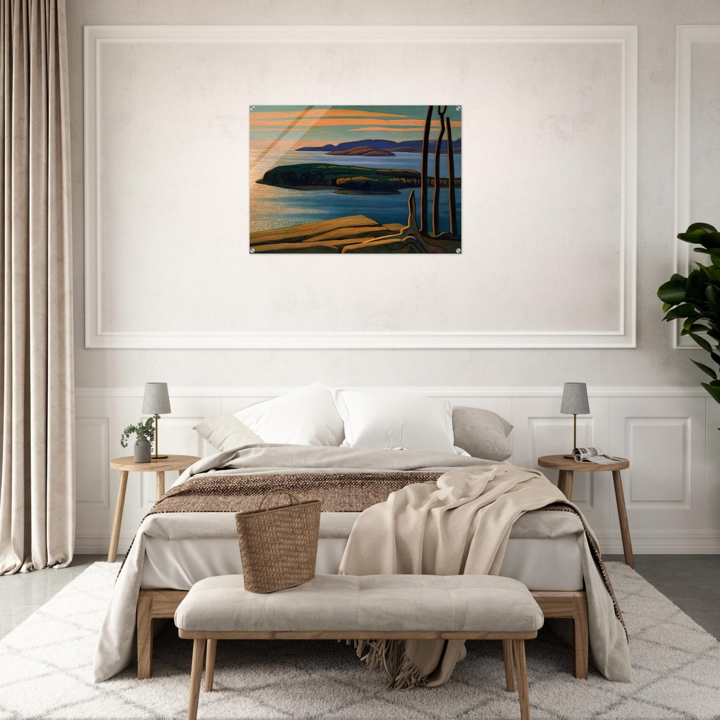 Afternoon Sun, Lake Superior - 1924 - Lawren Harris Acrylic Print - 70x100 cm / 28x40″ inches