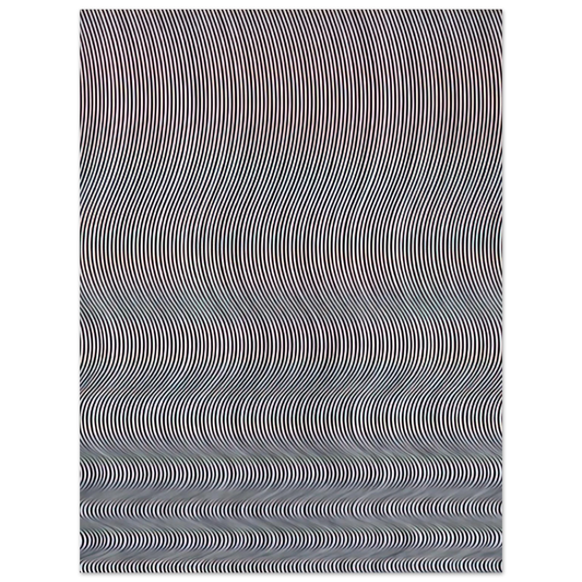 Bridget Riley - FALL 1963  75x100 cm / 30x40inches Fine Art Poster