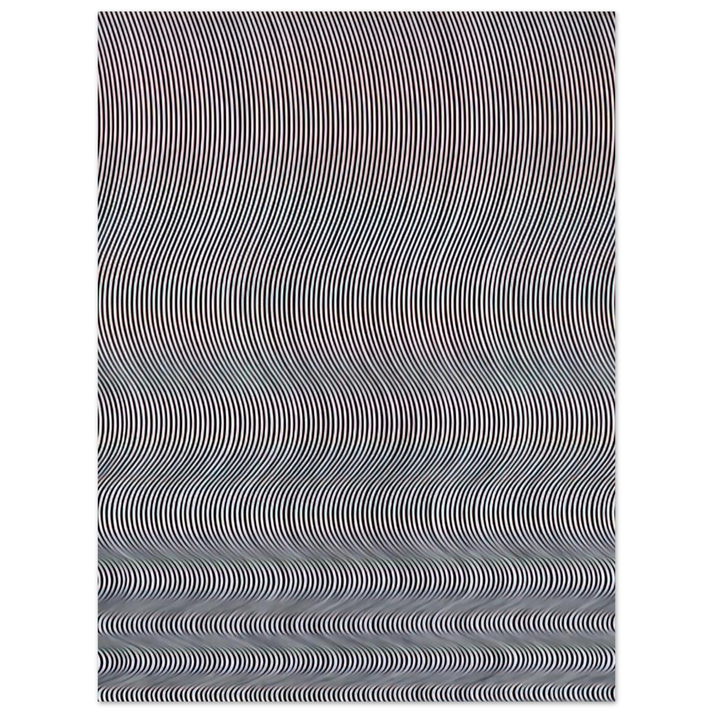 Bridget Riley - FALL 1963  75x100 cm / 30x40inches Fine Art Poster