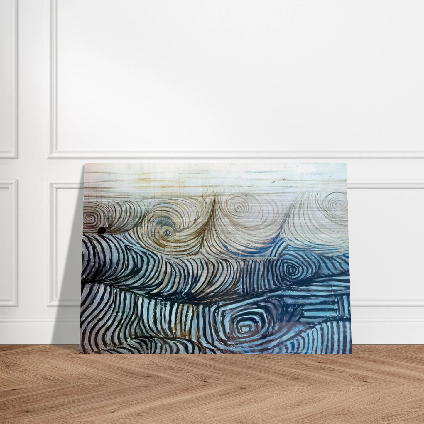The Wave - 1950 - Victor Pasmore Brushed Aluminum Print - 70x100 cm / 28x40 inches | Victor Pasmore Aluminum Print | Victor Pasmore Prints