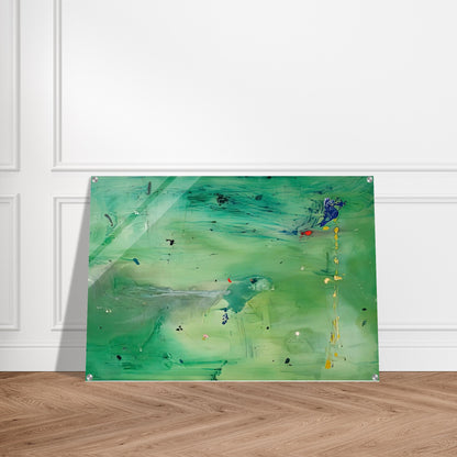 A Green Thought in a Green Shade, 1981- - Helen Frankenthaler Acrylic Print - 70x100 cm / 28x40″ inches