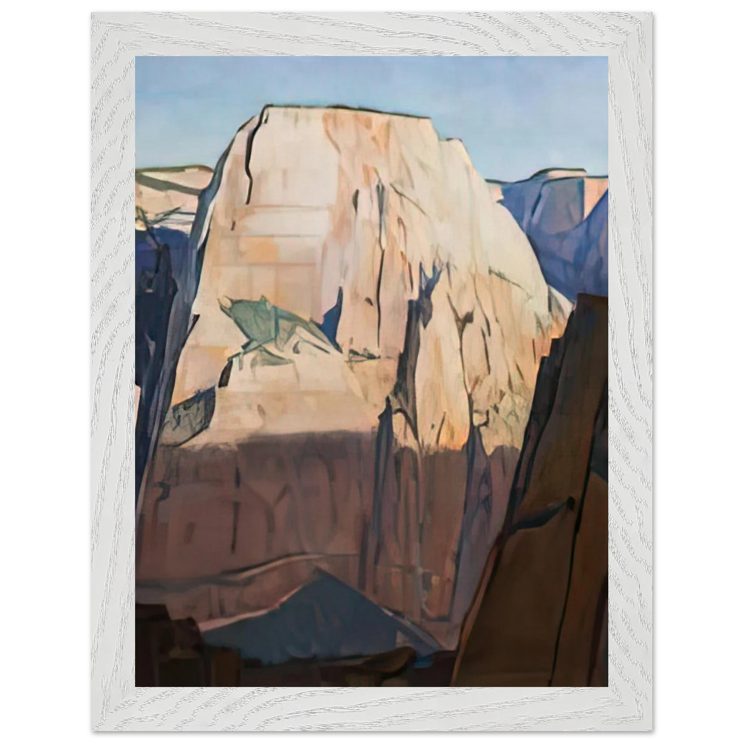 Maynard Dixon - GREAT WHITE THRONE ZION CANYON UTAH 1933 Wall art - 30x40 cm / 12x16 inches - Fine Art Poster-canvas - -