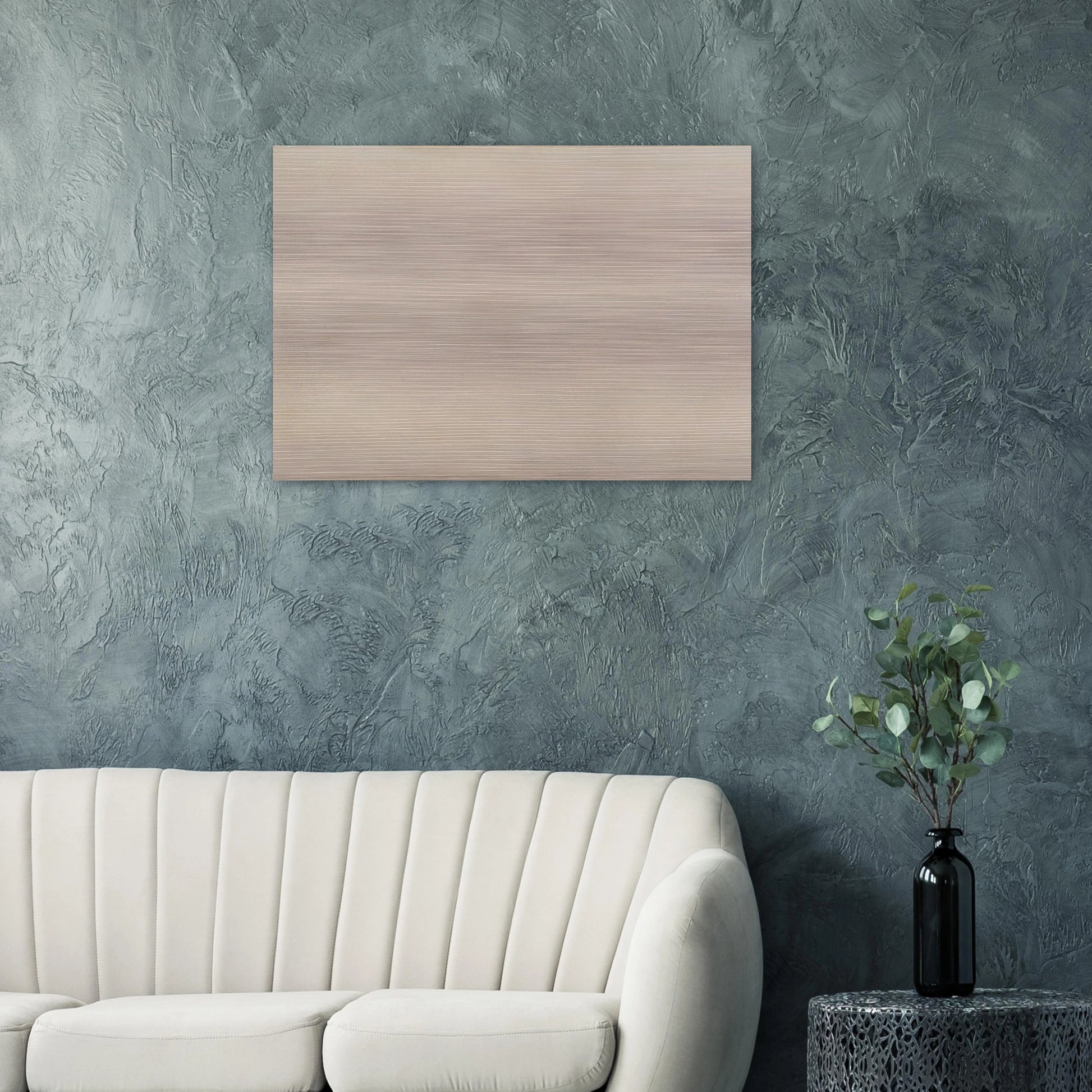 Peach Glow - 1958 - Gene Davis Brushed Aluminum Print - 70x100 cm / 28x40 inches | Gene Davis Aluminum Print | Gene Davis Prints