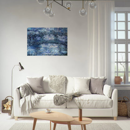 The Japanese Bridge 3 - claude monet Brushed Aluminum Print - 70x100 cm / 28x40 inches | claude monet Aluminum Print | claude monet Prints