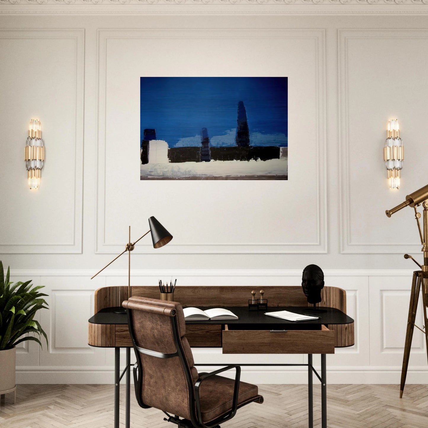 Fiesole - 1953 - Nicolas de Stael Brushed Aluminum Print - 70x100 cm / 28x40 inches | Nicolas de Stael Aluminum Print | Nicolas de Stael Prints