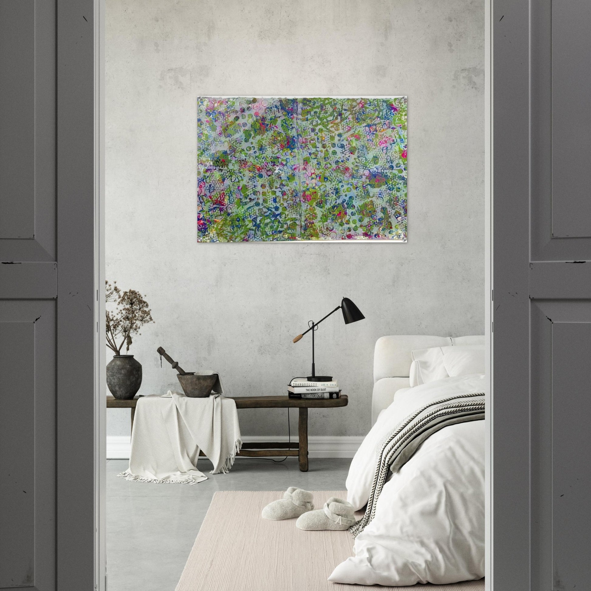 Fog In The Hollow - Sam Gilliam Acrylic Print - 70x100 cm / 28x40″ inches | Sam Gilliam Wall Art | Sam Gilliam Prints