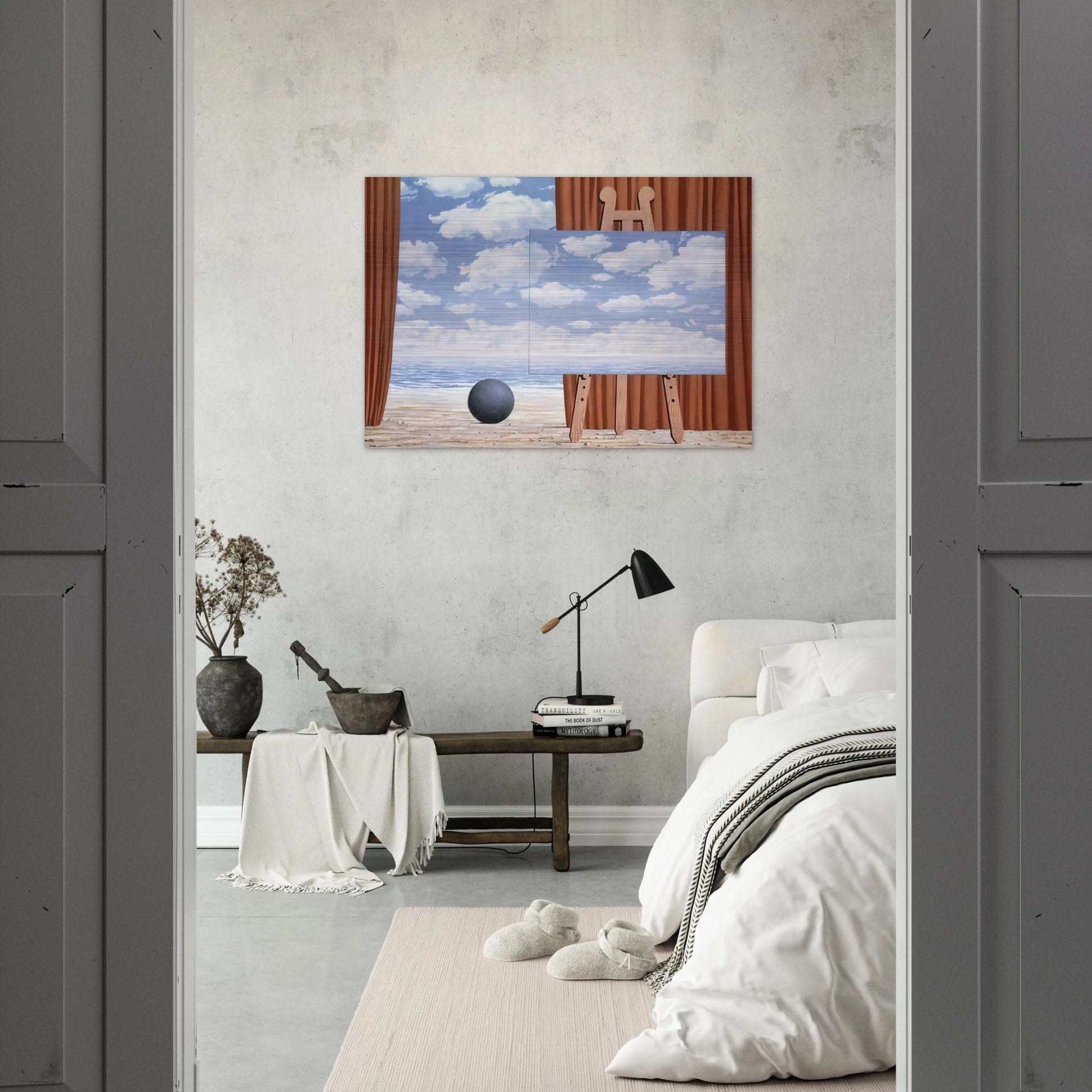 THE FAIR CAPTIVE 1965 - Rene Magritte Brushed Aluminum Print - 70x100 cm / 28x40 inches | Rene Magritte Aluminum Print | Rene Magritte Prints