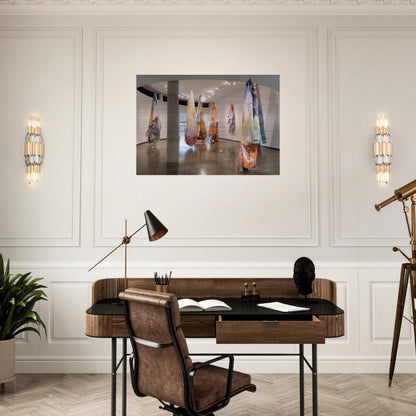 Close to Trees - Sam Gilliam Brushed Aluminum Print - 70x100 cm / 28x40 inches | Sam Gilliam Aluminum Print | Sam Gilliam Prints
