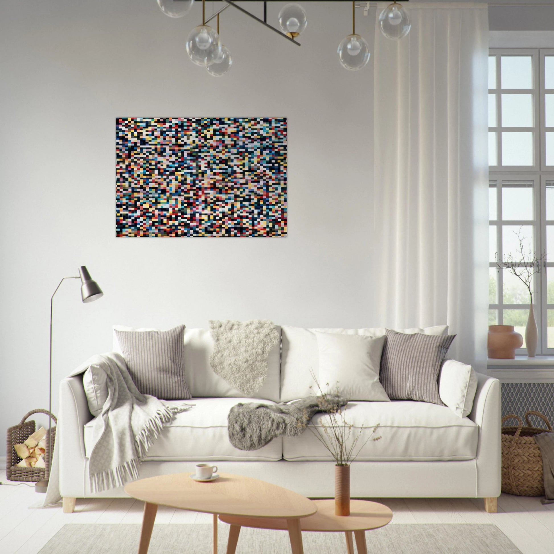4096 COLOURS 1974 - Gerhard Richter Brushed Aluminum Print - 70x100 cm / 28x40 inches | Gerhard Richter Aluminum Print | Gerhard Richter Prints