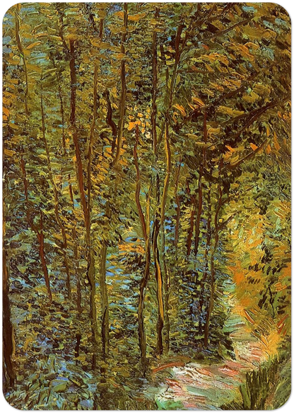 Path in the Woods By Vincent van Gogh Pack of 10 Post Cards | Vincent van Gogh Post Cards | A6 (10.5 x 14.8 cm) - 4.1 x 5.8 inches