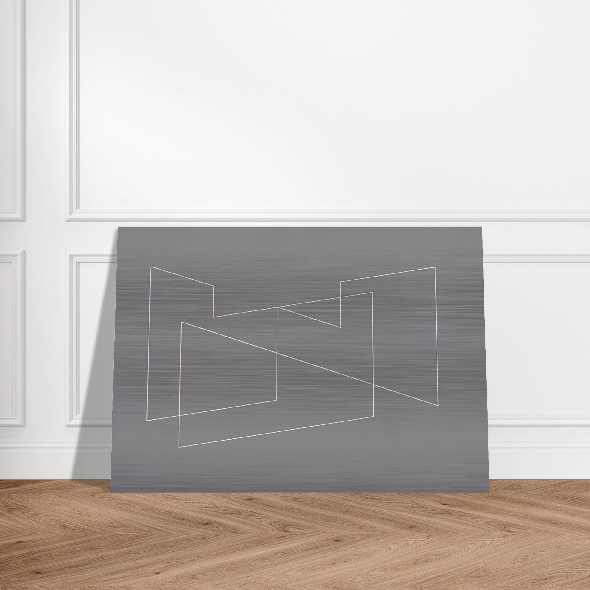 STRUCTURAL INDICATION 1948 - Josef Albers Brushed Aluminum Print - 70x100 cm / 28x40 inches | Josef Albers Aluminum Print | Josef Albers Prints