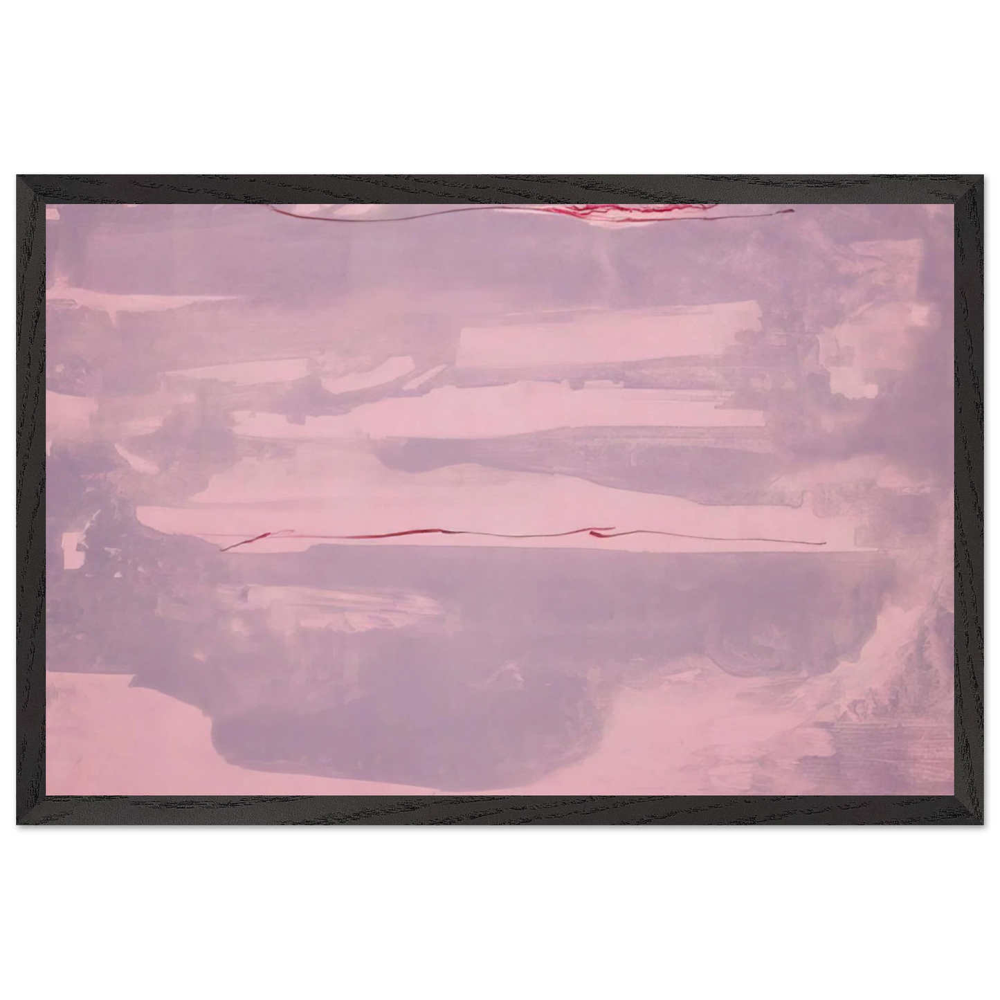 Helen Frankenthaler - Dream Walk - 1977 Wall art - A3 (29.7 x 42  cm) - Premium Wooden Framed Poster With Fine Art Paper-canvas - Black frame