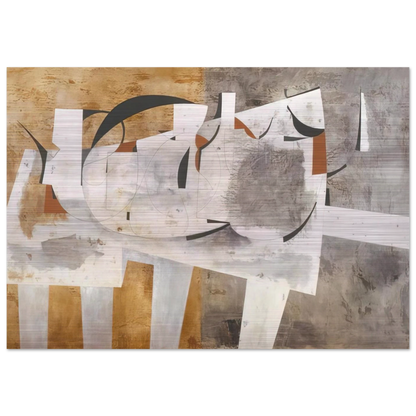 August 1956 Val d'Orcia - 1956 - Ben Nicholson Brushed Aluminum Print - 70x100 cm / 28x40 inches | Ben Nicholson Aluminum Print | Ben Nicholson Prints
