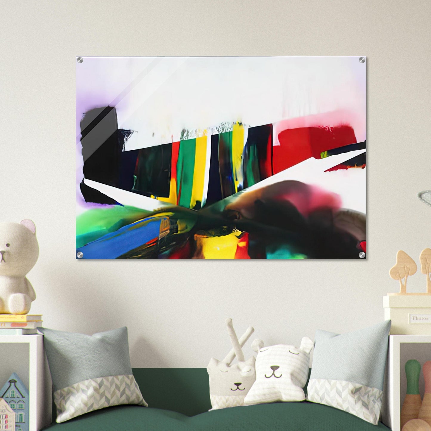Phenomena Cave of the Prism Winds Year - 1986 - Paul Jenkins Acrylic Print - 70x100 cm / 28x40″ inches