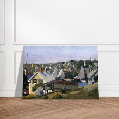 Gloucester Harbor - Edward Hopper Brushed Aluminum Print - 70x100 cm / 28x40 inches | Edward Hopper Aluminum Print | Edward Hopper Prints