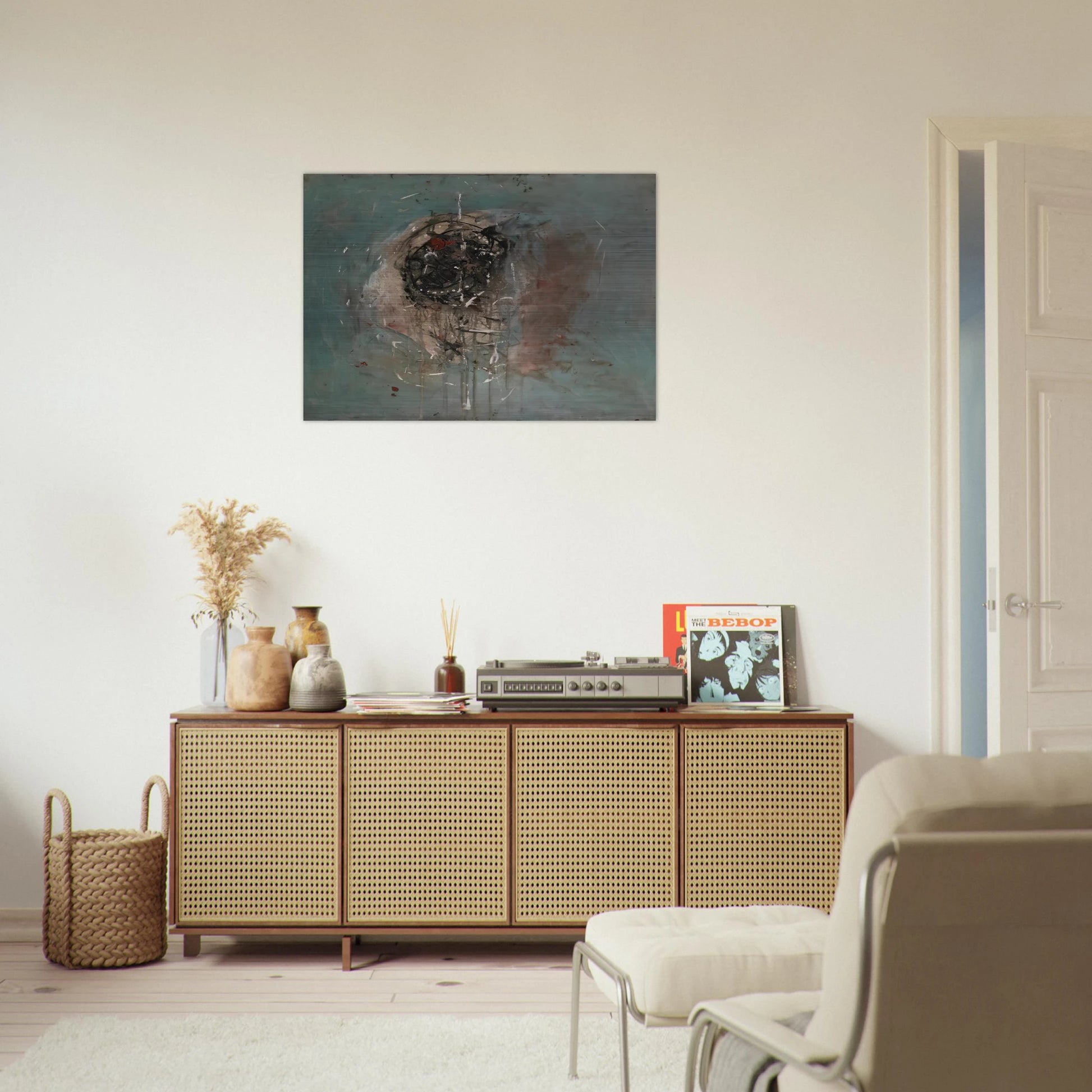 Composition - 1948 - Wols Brushed Aluminum Print - 70x100 cm / 28x40 inches | Wols Aluminum Print | Wols Prints