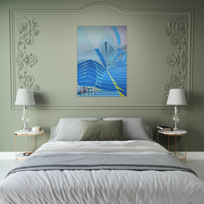 Synthesis of Marine Communications - 1934 - Benedetta Cappa Brushed Aluminum Print - 70x100 cm / 28x40 inches | Benedetta Cappa Aluminum Print | Benedetta Cappa Prints