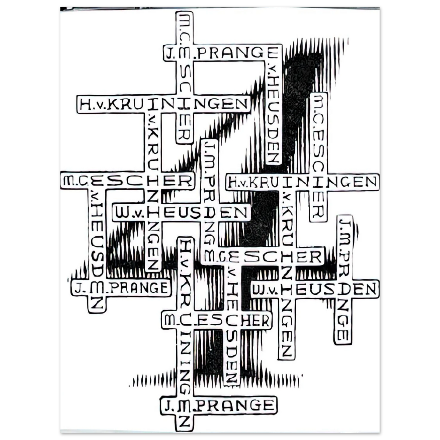 MC Escher - ESCHER (29) Wall Art - 60x80 cm / 24x32 inches - Fine Art Poster-canvas - -