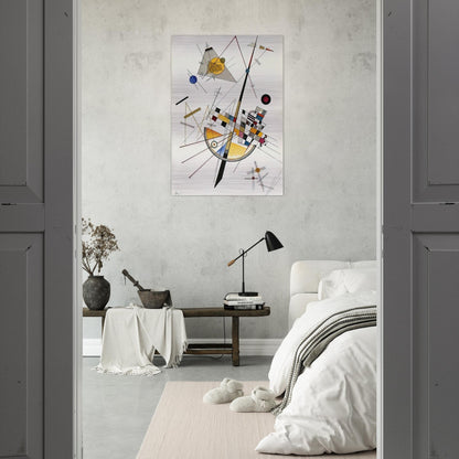 DELICATE TENSION NO 85 1923 - Wassily Kandinsky Brushed Aluminum Print - 70x100 cm / 28x40 inches | Wassily Kandinsky Aluminum Print | Wassily Kandinsky Prints