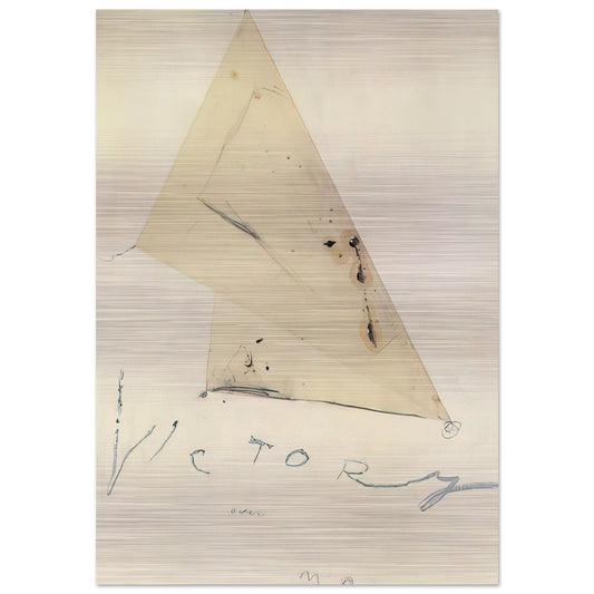Victory - Cy Twombly Brushed Aluminum Print - 70x100 cm / 28x40 inches | Cy Twombly Aluminum Print | Cy Twombly Prints