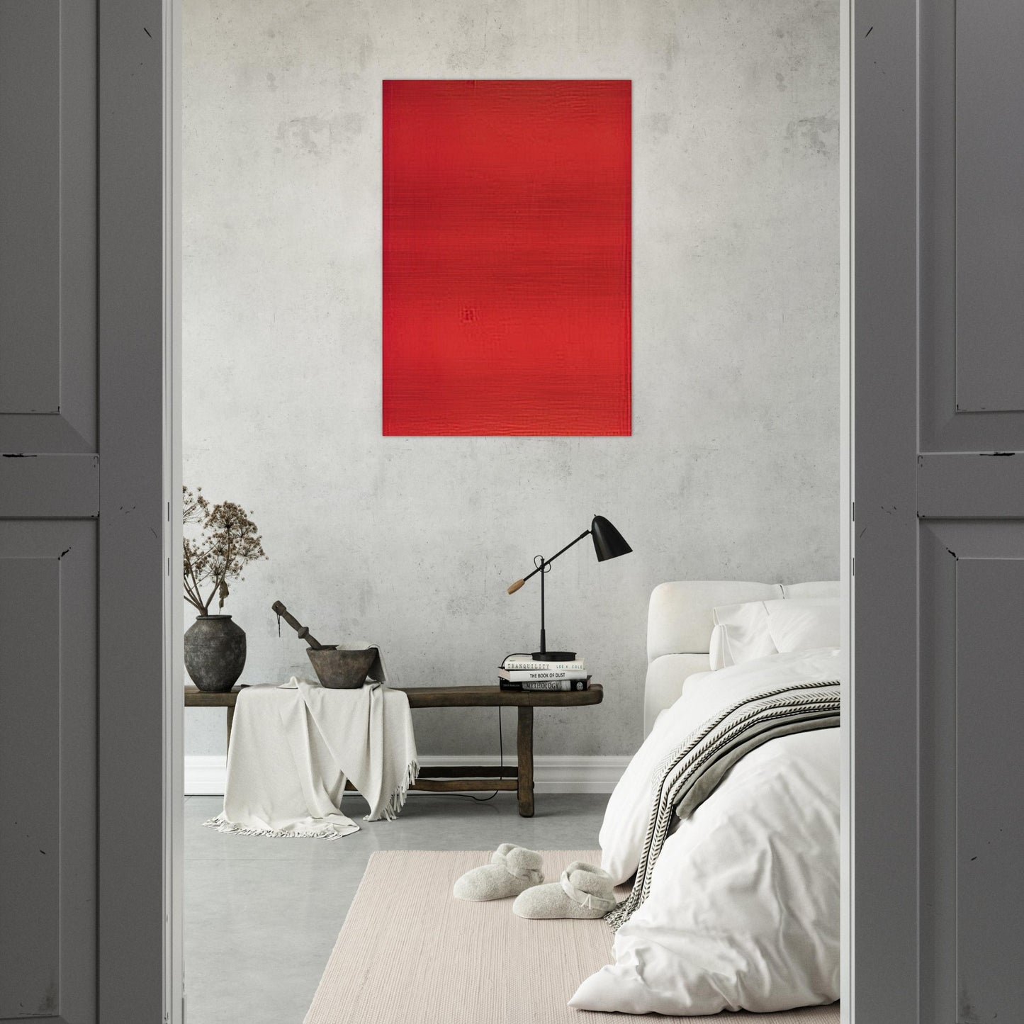 Spazio Luce - 1963 - Antonio Calderara Brushed Aluminum Print - 70x100 cm / 28x40 inches | Antonio Calderara Aluminum Print | Antonio Calderara Prints