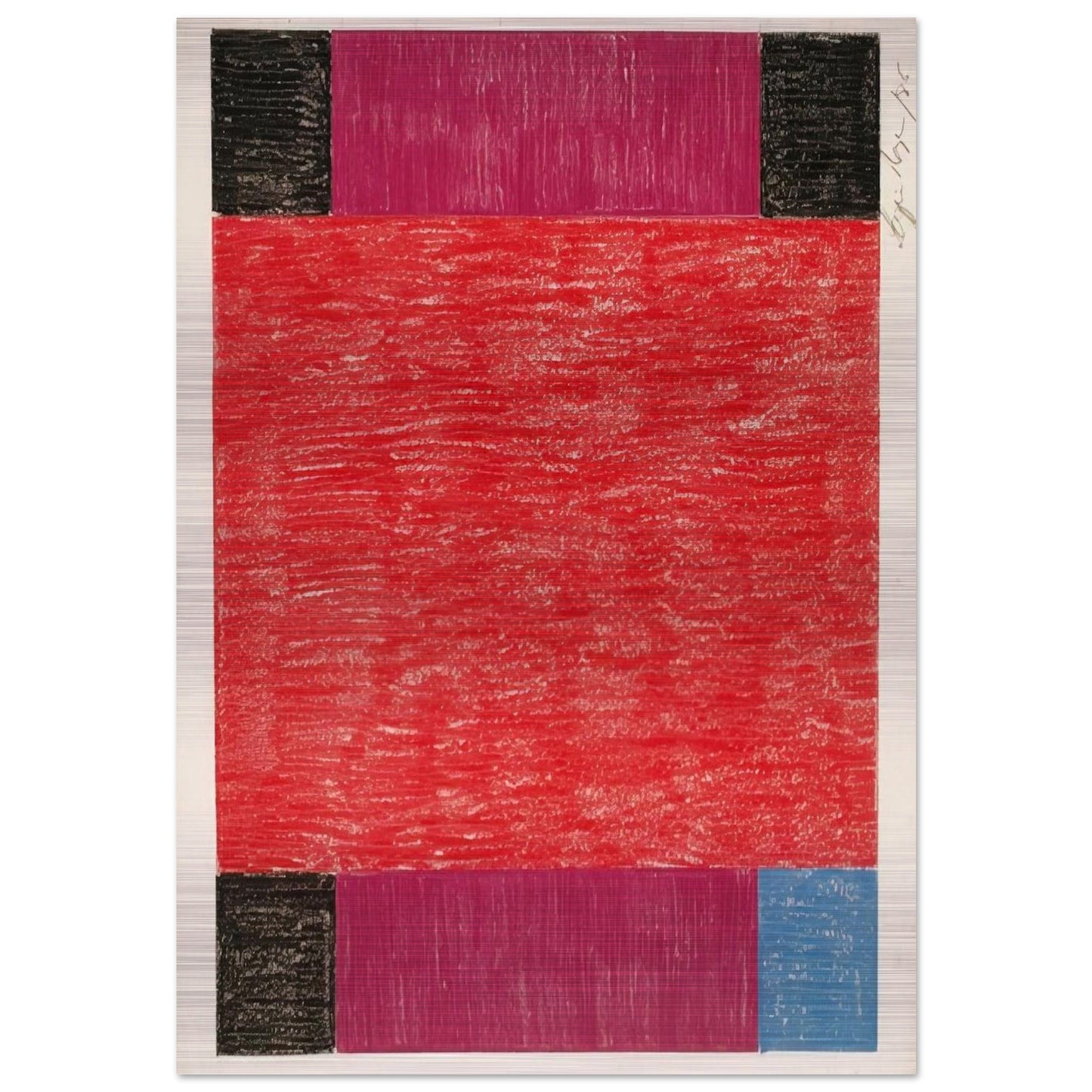 Drawing - 1985 - Lygia Pape Brushed Aluminum Print - 70x100 cm / 28x40 inches | Lygia Pape Aluminum Print | Lygia Pape Prints