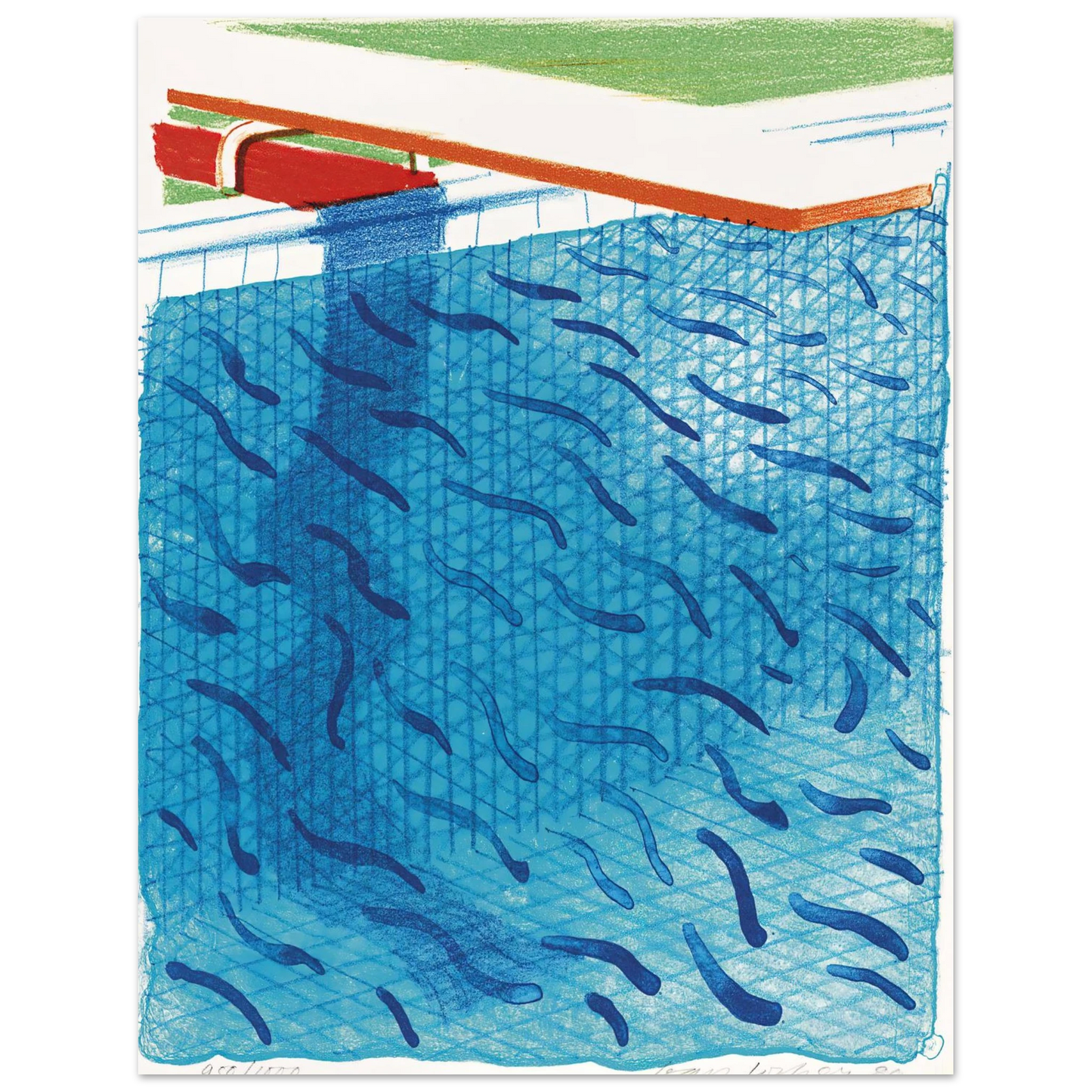 David Hockney - David Hockney Wall art - 35x35 cm / 14x14 inches - Fine Art Poster-canvas - -