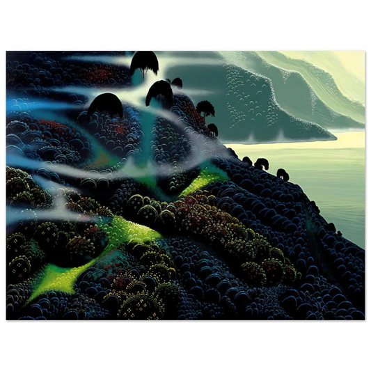 Eyvind Earle - Ocean Paradise  75x100 cm / 30x40inches Fine Art Poster