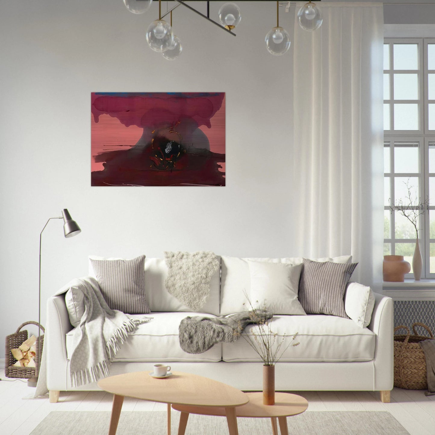 Harbinger - 1986 - Helen Frankenthaler Brushed Aluminum Print - 70x100 cm / 28x40 inches | Helen Frankenthaler Aluminum Print | Helen Frankenthaler Prints