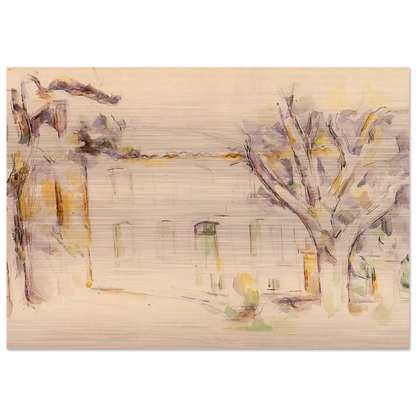 House in Provence - Paul Cézanne Brushed Aluminum Print - 70x100 cm / 28x40 inches | Paul Cézanne Aluminum Print | Paul Cézanne Prints