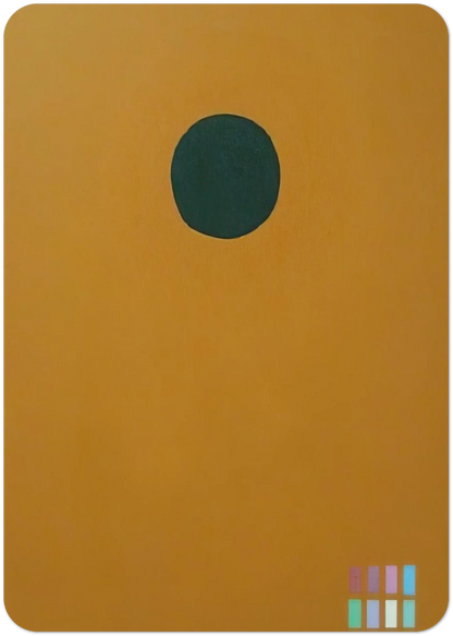 Green Disc 72061 - 1972 By Adolph Gottlieb Pack of 10 Post Cards | Adolph Gottlieb Post Cards | A6 (10.5 x 14.8 cm) - 4.1 x 5.8 inches