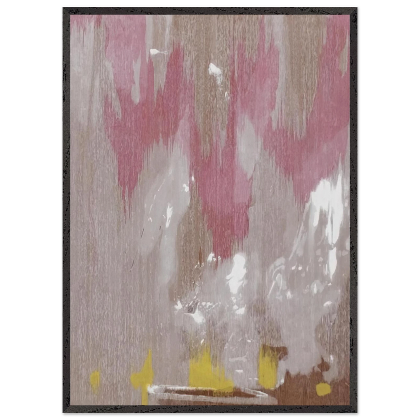 Helen Frankenthaler - Tales of Genji IV - 1998 Wall art - 13x18 cm / 5x7 inches - Premium Wooden Framed Poster With Fine Art Paper-canvas - Black frame