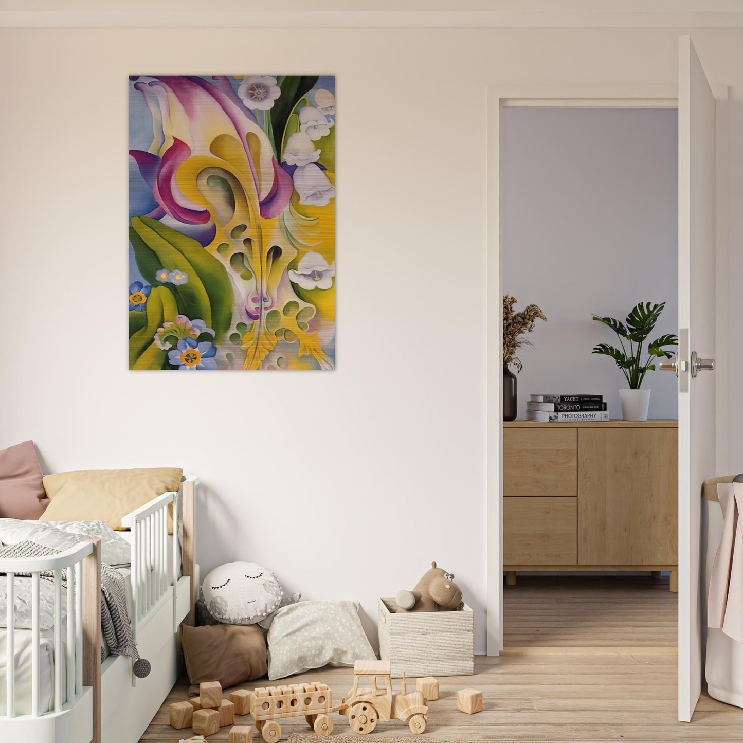 From the Old Garden No 2 - Georgia O'Keeffe Brushed Aluminum Print - 70x100 cm / 28x40 inches | Georgia O'Keeffe Aluminum Print | Georgia O'Keeffe Prints