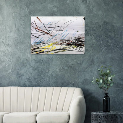 WORKING DRAWING FOR PRIMROSE HILL 1 - Frank Auerbach Brushed Aluminum Print - 70x100 cm / 28x40 inches | Frank Auerbach Aluminum Print | Frank Auerbach Prints