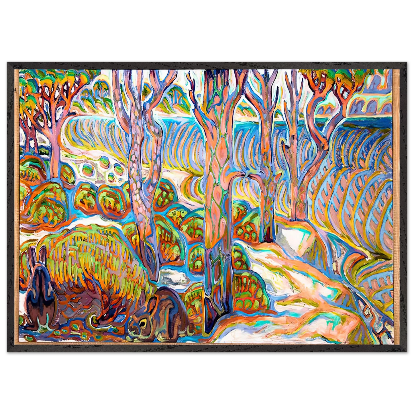 Walter Inglis Anderson - Walter Anderson Wall art - A2 (42 x 59.4  cm) - Premium Wooden Framed Poster With Fine Art Paper-canvas - Black frame