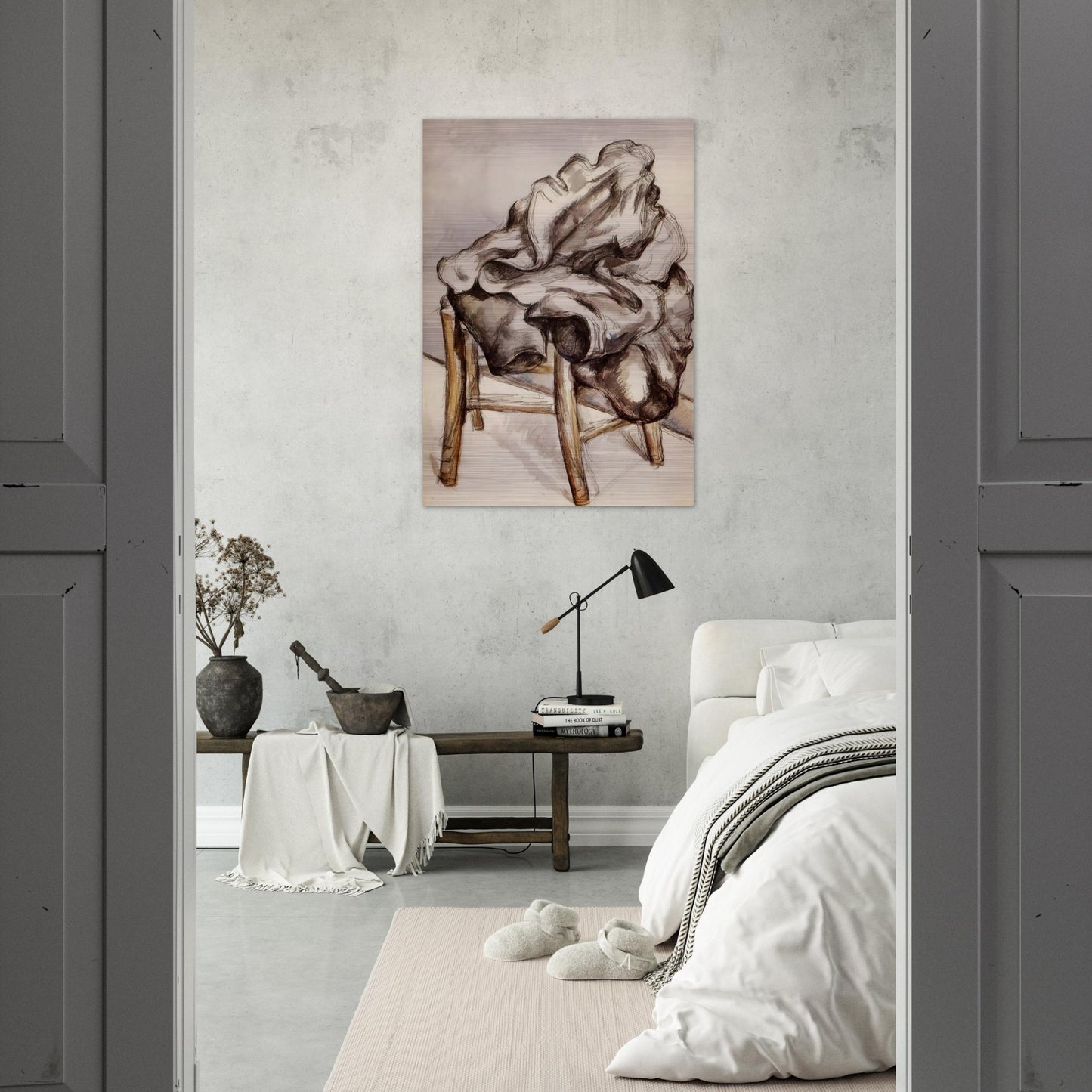 Jacket on a Chair - Paul Cézanne Brushed Aluminum Print - 70x100 cm / 28x40 inches | Paul Cézanne Aluminum Print | Paul Cézanne Prints