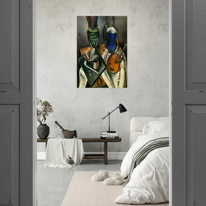 STILL LIFE 1914 - Andre Derain Brushed Aluminum Print - 70x100 cm / 28x40 inches | Andre Derain Aluminum Print | Andre Derain Prints