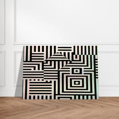 Riu-Kiu-C - 1960 - Victor Vasarely Brushed Aluminum Print - 70x100 cm / 28x40 inches | Victor Vasarely Aluminum Print | Victor Vasarely Prints