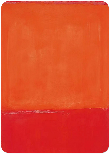 Ochre and Red on Red - 1957 By Mark Rothko Pack of 10 Post Cards | Mark Rothko Post Cards | A6 (10.5 x 14.8 cm) - 4.1 x 5.8 inches