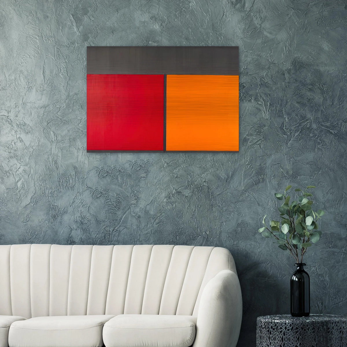 15.10.67 - 1967 - John Hoyland Brushed Aluminum Print - 70x100 cm / 28x40 inches | John Hoyland Aluminum Print | John Hoyland Prints