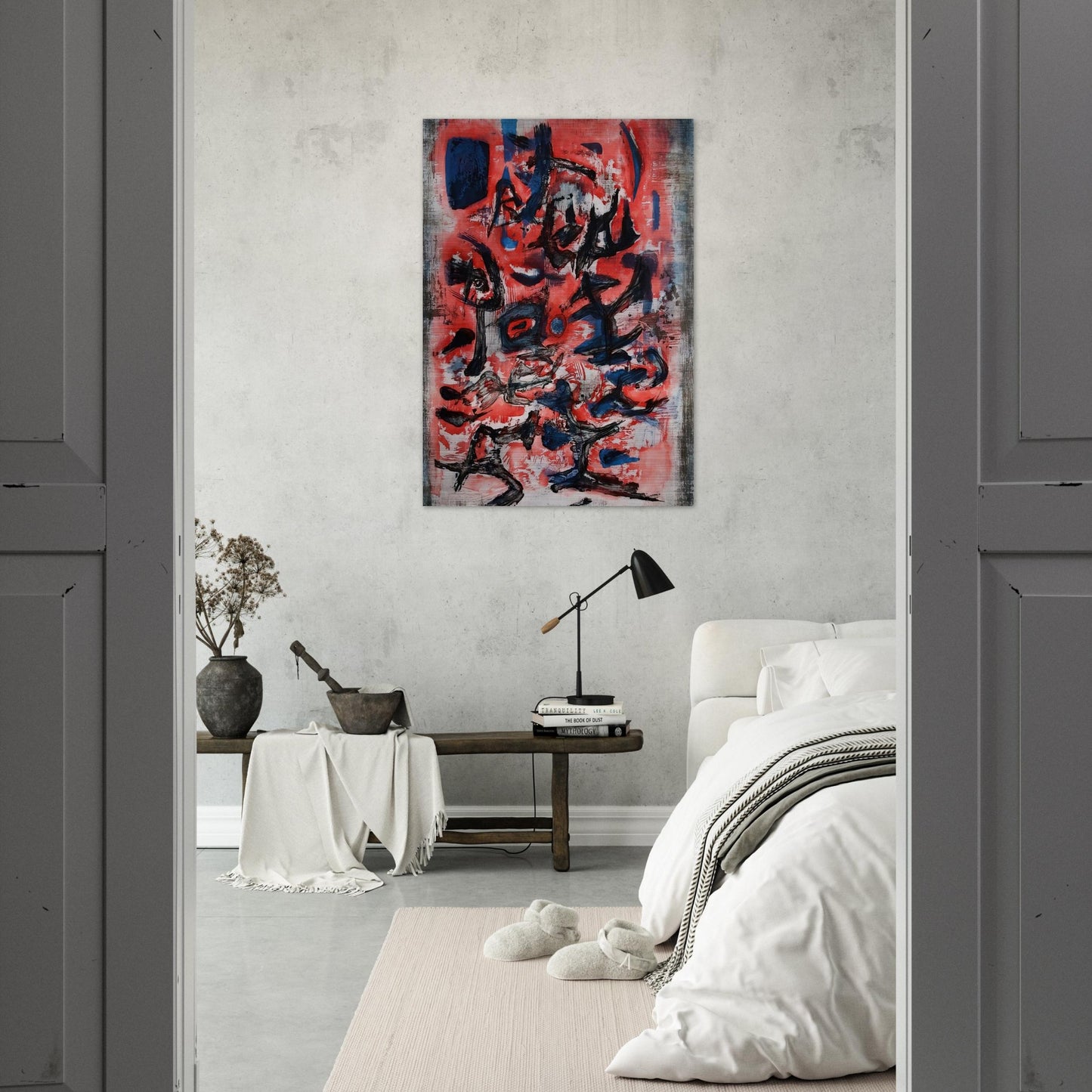 SIGNES EN MOUVEMENT 1957 - Zao Wou-Ki Brushed Aluminum Print - 70x100 cm / 28x40 inches | Zao Wou-Ki Aluminum Print | Zao Wou-Ki Prints