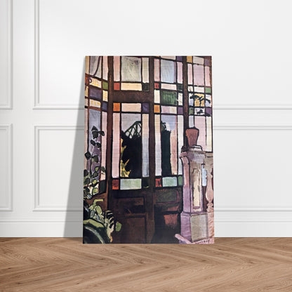 WINDOW WITH COLOURED GLASSES 1906 - Raoul Dufy Brushed Aluminum Print - 70x100 cm / 28x40 inches | Raoul Dufy Aluminum Print | Raoul Dufy Prints