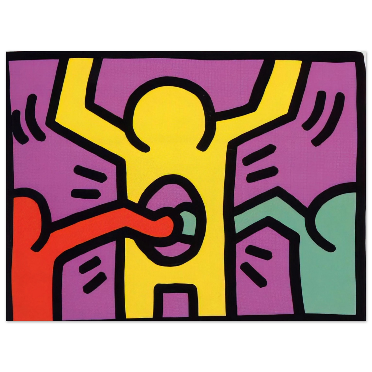 Keith Haring - POP SHOP 1 1987  75x100 cm / 30x40inches Fine Art Poster