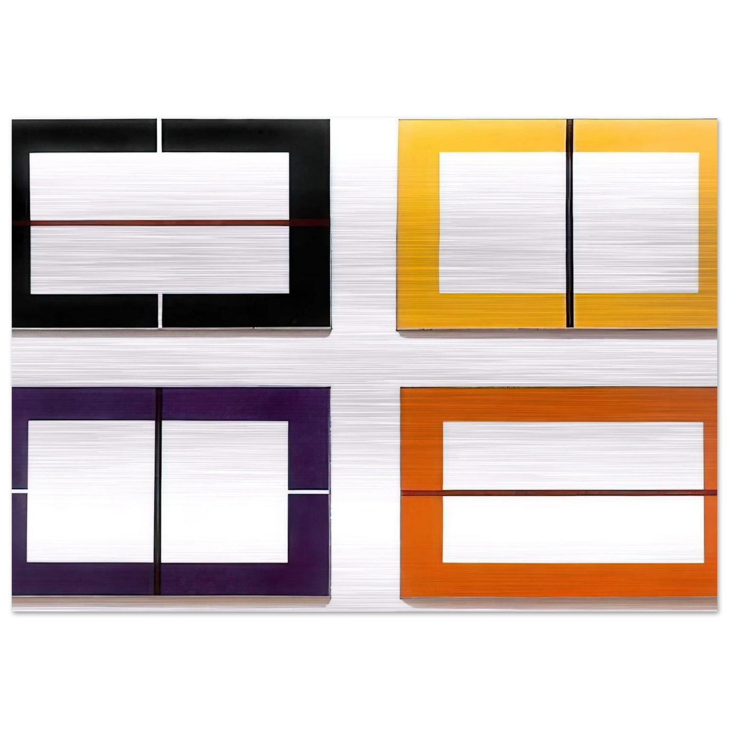 Untitled - 1993 - Donald Judd Brushed Aluminum Print - 70x100 cm / 28x40 inches | Donald Judd Aluminum Print | Donald Judd Prints