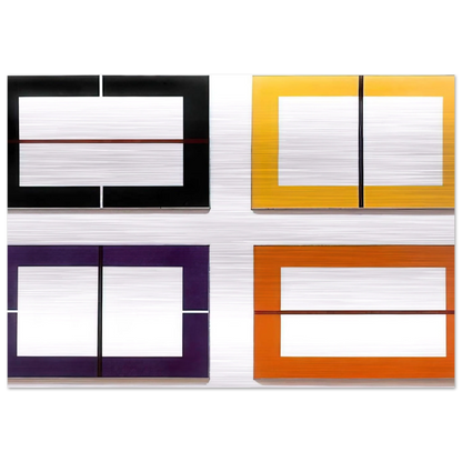 Untitled - 1993 - Donald Judd Brushed Aluminum Print - 70x100 cm / 28x40 inches | Donald Judd Aluminum Print | Donald Judd Prints