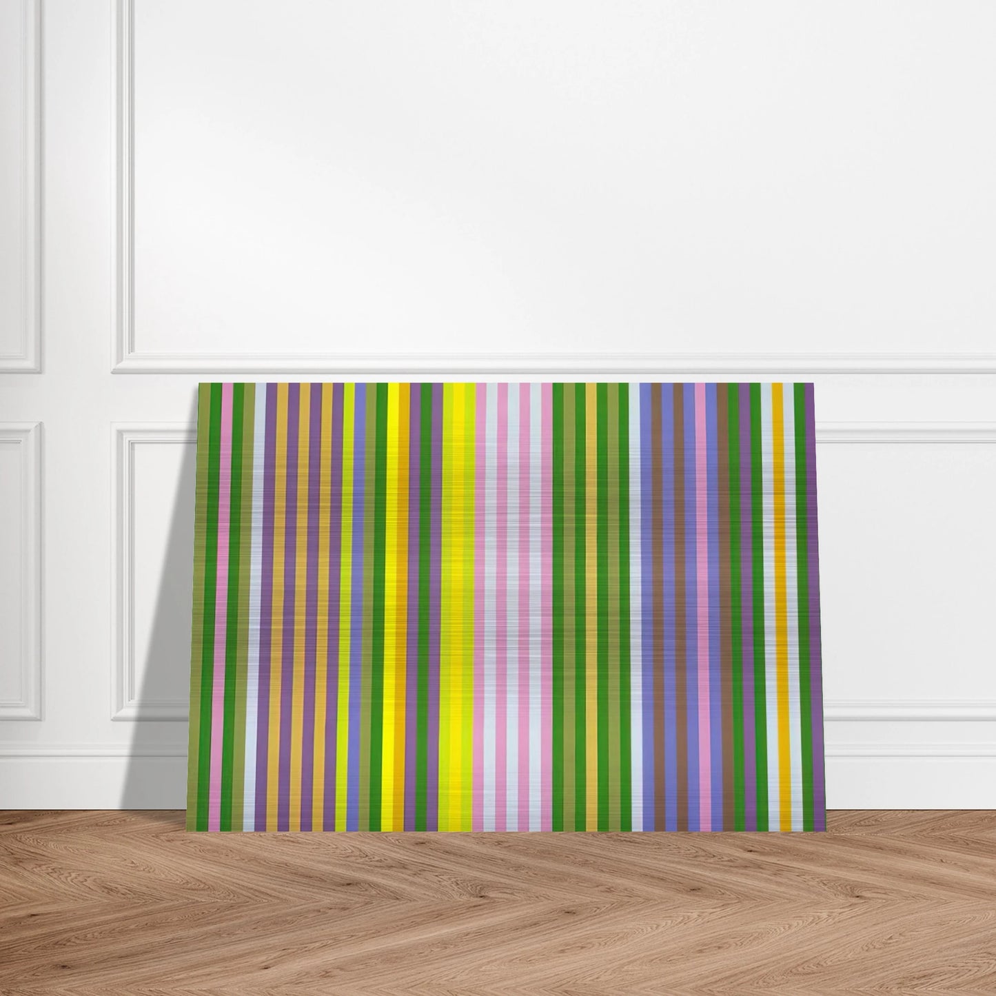 Zebra - 1969 - Gene Davis Brushed Aluminum Print - 70x100 cm / 28x40 inches | Gene Davis Aluminum Print | Gene Davis Prints