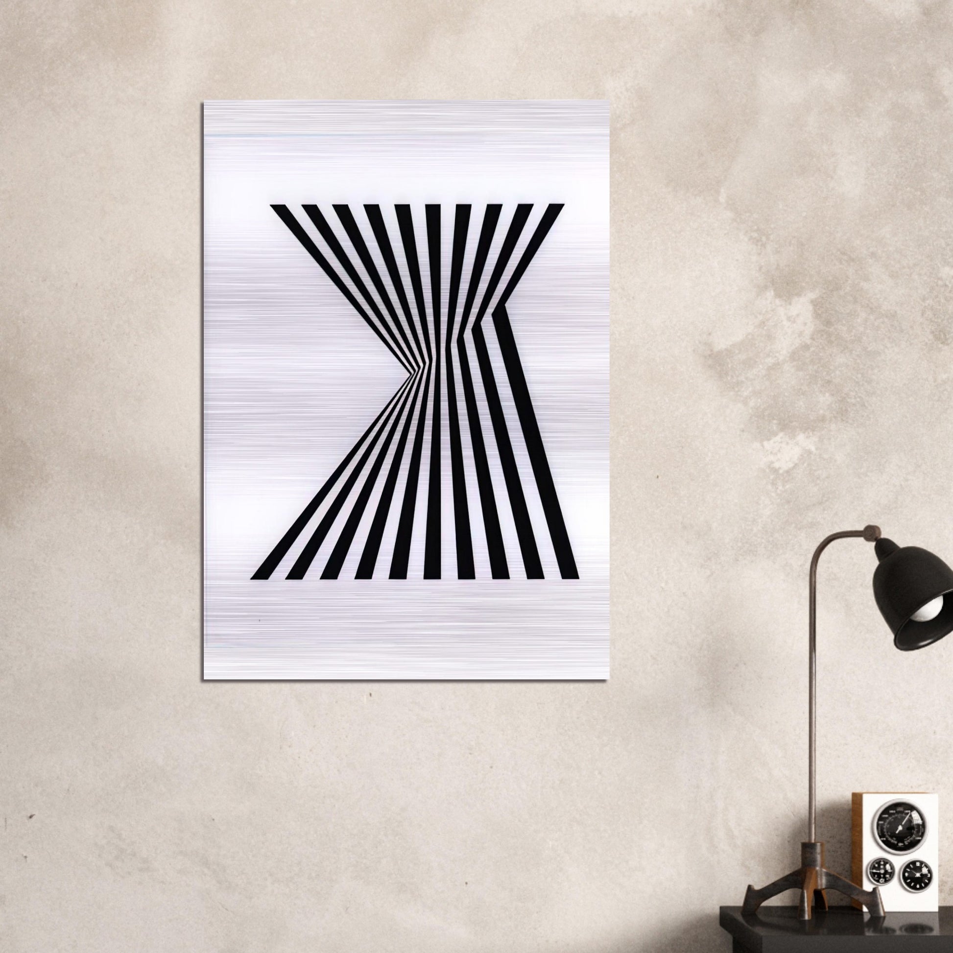 UNTITLED FRAGMENT 1 1965 - Bridget Riley Brushed Aluminum Print - 70x100 cm / 28x40 inches | Bridget Riley Aluminum Print | Bridget Riley Prints