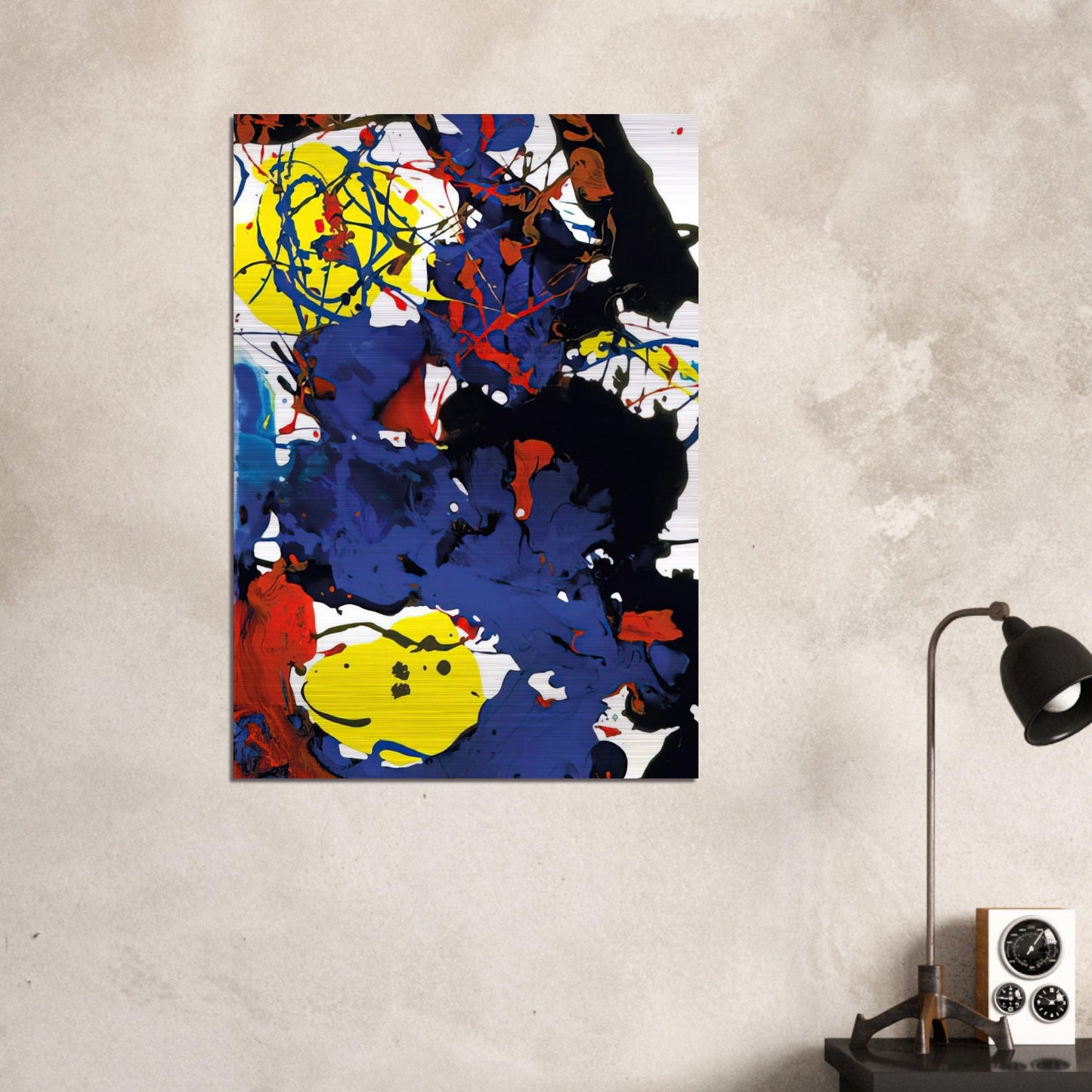 Untitled  SFP94-131  SFF 1801  - Sam Francis Brushed Aluminum Print - 70x100 cm / 28x40 inches | Sam Francis Aluminum Print | Sam Francis Prints